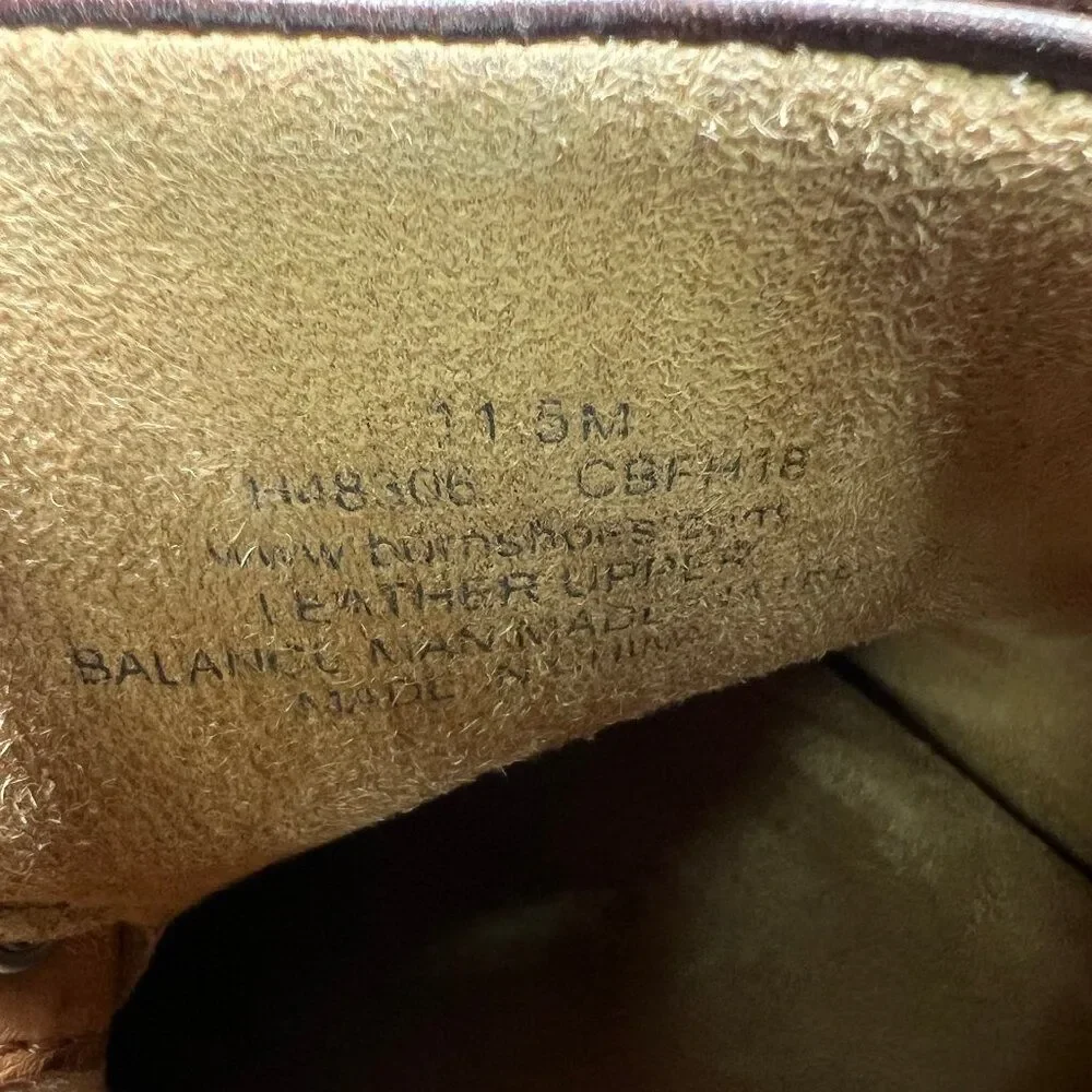 Born Nigel Boots Men's Size 11.5 Dark‎ Brown Leather Lace Up Casual Ankle Chukka